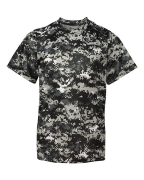 Badger Youth Digital Camo T-Shirt. 2180 - Black Digital