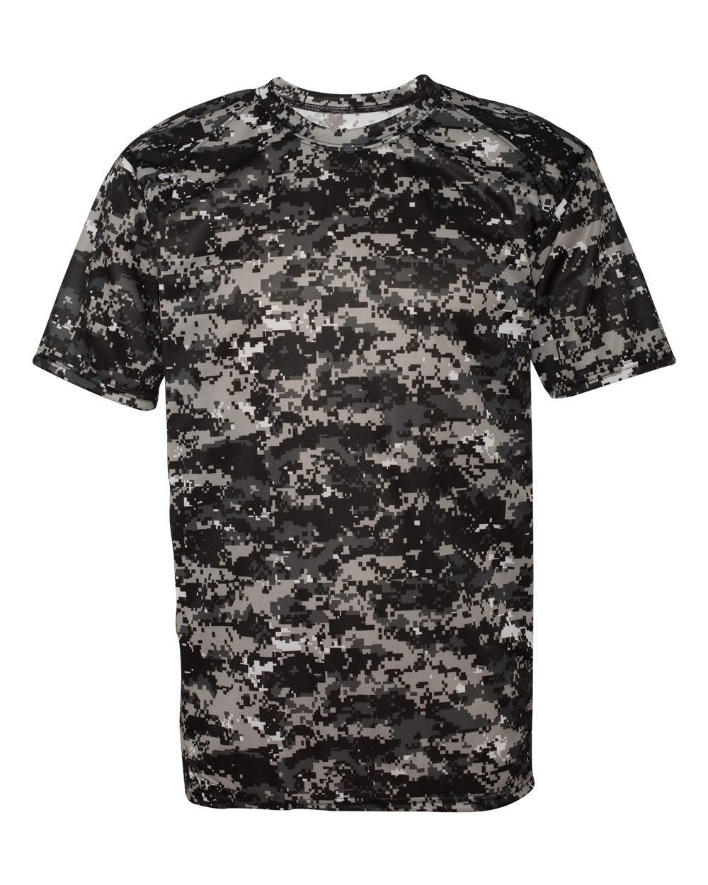 Badger Men's Digital Camo T-Shirt. 4180 - Black Digital