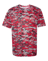 Badger Men's Digital Camo T-Shirt. 4180 - Red Digital