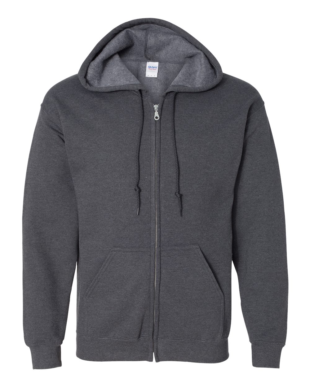 Gildan Unisex Heavy Blend™ Full-Zip Hooded Sweatshirt. 18600 - Dark Heather