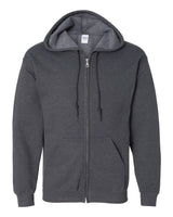 Gildan Unisex Heavy Blend™ Full-Zip Hooded Sweatshirt. 18600 - Dark Heather