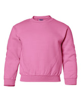 Gildan Youth Heavy Blend™ Crewneck Sweatshirt. 18000B - Safety Pink