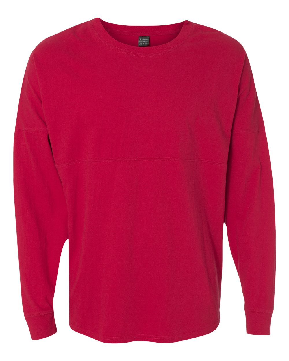 J. America Unisex Game Day Jersey Long Sleeve T-Shirt. 8229 - Red