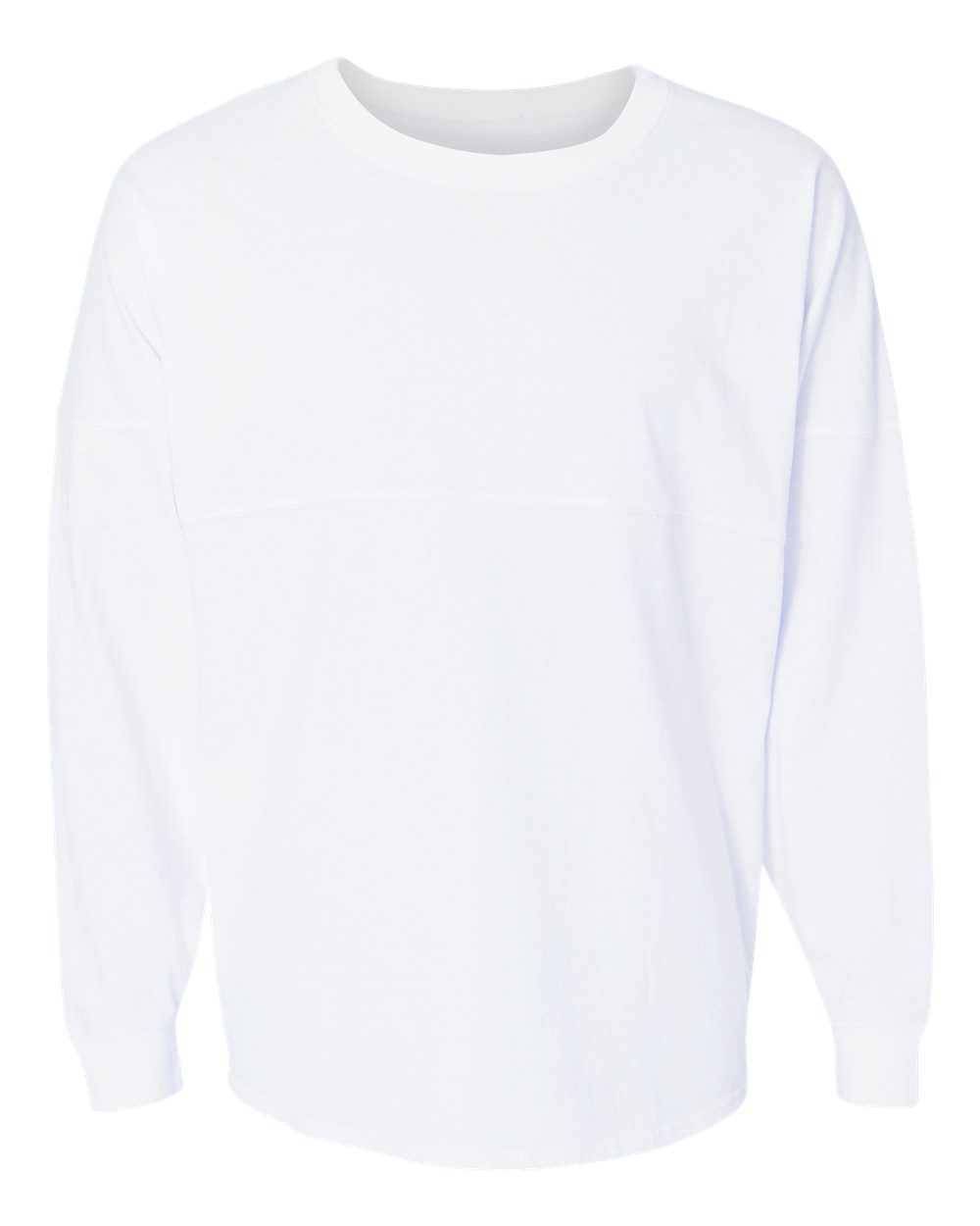 J. America Unisex Game Day Jersey Long Sleeve T-Shirt. 8229 - White
