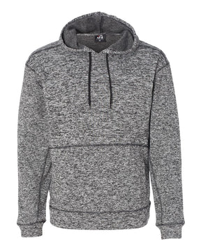 J. America Men's Cosmic Fleece Hooded Sweatshirt. 8613 - Charcoal Fleck