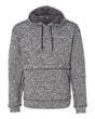 J. America Men's Cosmic Fleece Hooded Sweatshirt. 8613 - Charcoal Fleck