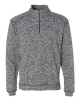 J. America Men's Cosmic Fleece Quarter-Zip Sweatshirt. 8614 - Charcoal Fleck
