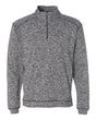 J. America Men's Cosmic Fleece Quarter-Zip Sweatshirt. 8614 - Charcoal Fleck