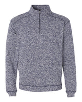 J. America Men's Cosmic Fleece Quarter-Zip Sweatshirt. 8614 - Navy Fleck
