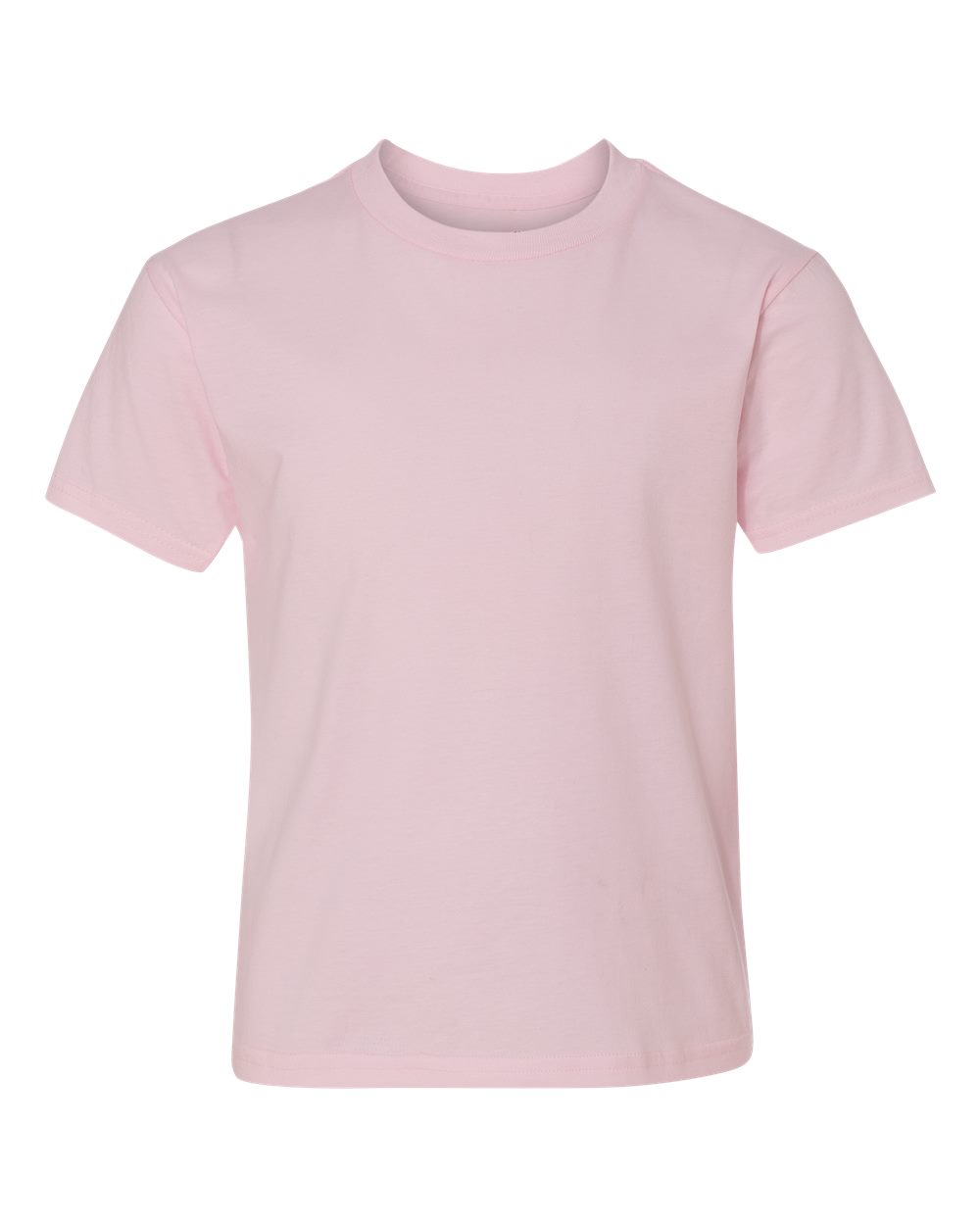 Hanes Youth Perfect-T T-Shirt. 498Y - Pale Pink