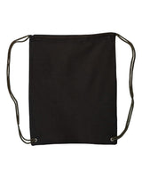 Liberty Bags Canvas Drawstring Backpack. 8875 - Black