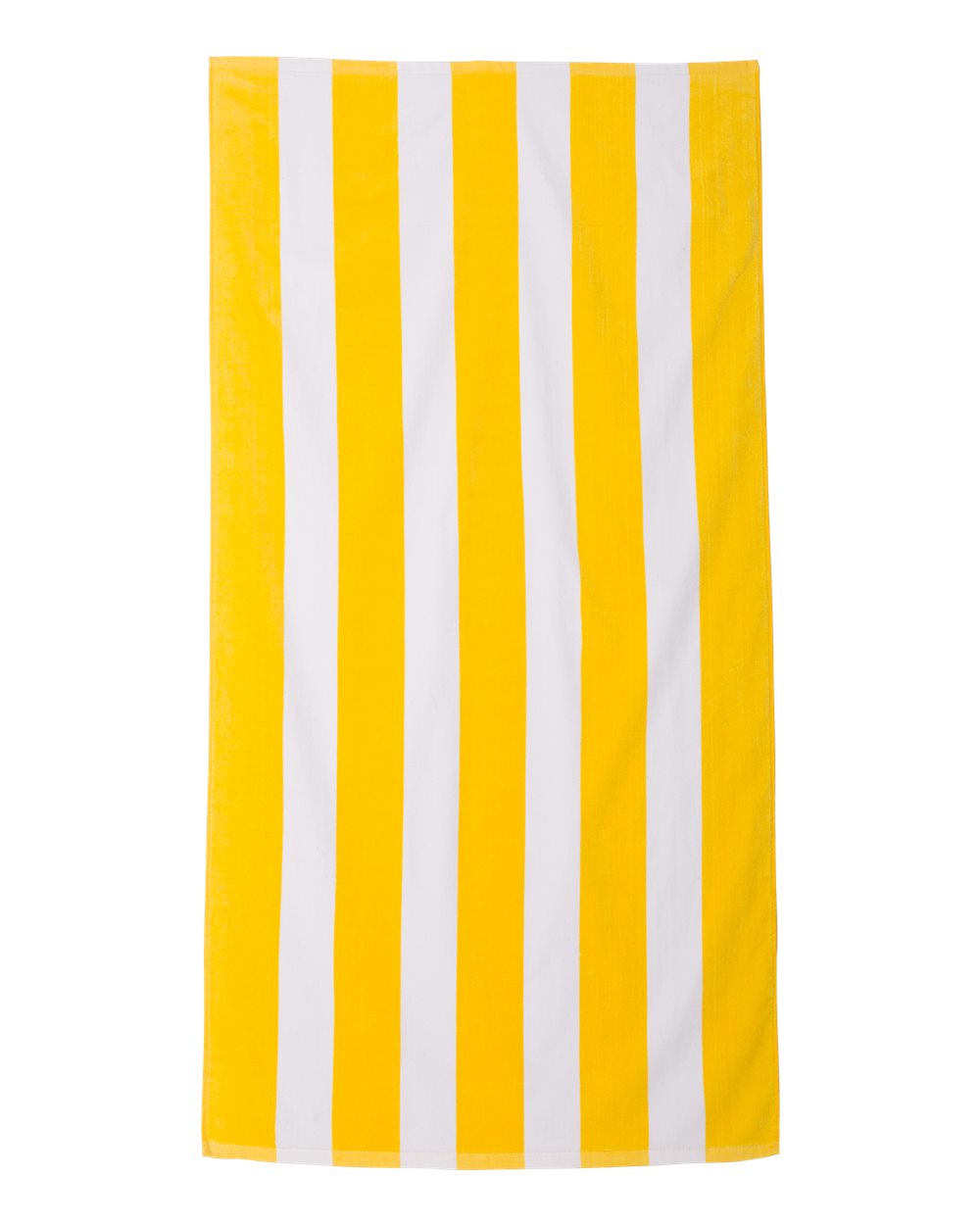 Carmel Towel Company Cabana Stripe Velour Beach Towel. C3060S - Sunlight