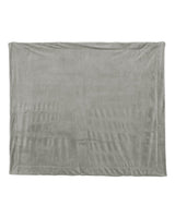 Alpine Fleece Micro Mink Sherpa Blanket. 8712 - Grey