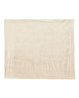 Alpine Fleece Micro Mink Sherpa Blanket. 8712 - Cream