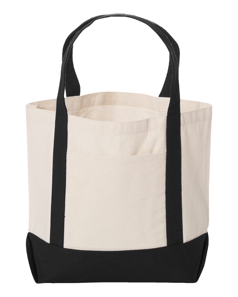 Liberty Bags Seaside Boater Tote. 8867 - Natural/ Black