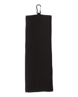 Carmel Towel Company Fairway Golf Towel. C1717MTC - Black