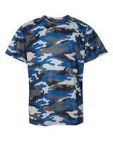 Badger Youth Camo T-Shirt. 2181 - Royal