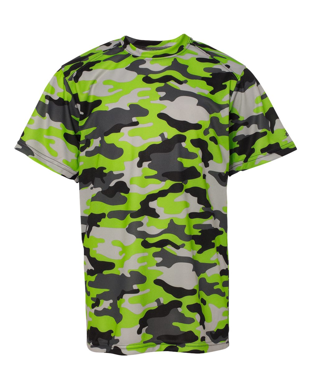 Badger Youth Camo T-Shirt. 2181 - Lime