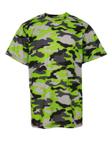 Badger Youth Camo T-Shirt. 2181 - Lime