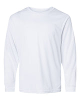 C2 Sport Youth Performance Long Sleeve T-Shirt. 5204 - White
