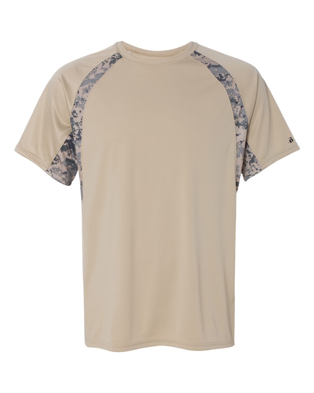 Badger Men's Hook Digital T-Shirt. 4140 - Sand/ Sand Digital
