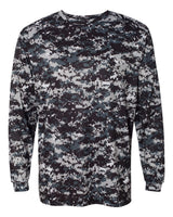 Badger Men's Digital Camo Long Sleeve T-Shirt. 4184 - Black Digital