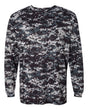 Badger Men's Digital Camo Long Sleeve T-Shirt. 4184 - Black Digital