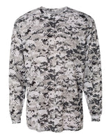 Badger Men's Digital Camo Long Sleeve T-Shirt. 4184 - White Digital