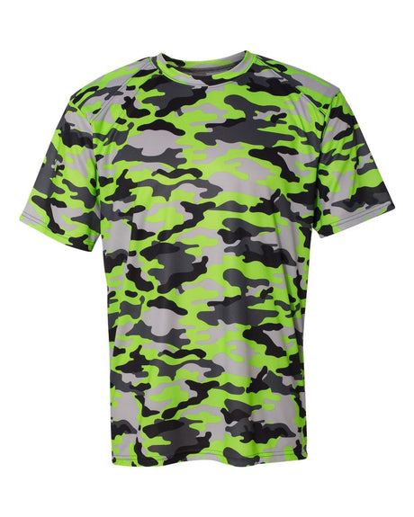 Badger Men's Camo T-Shirt. 4181 - Lime