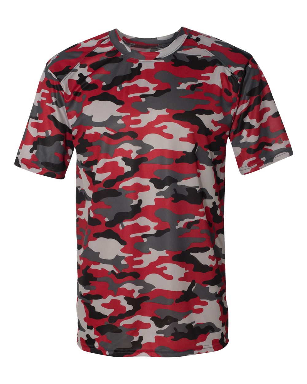 Badger Men's Camo T-Shirt. 4181 - Red