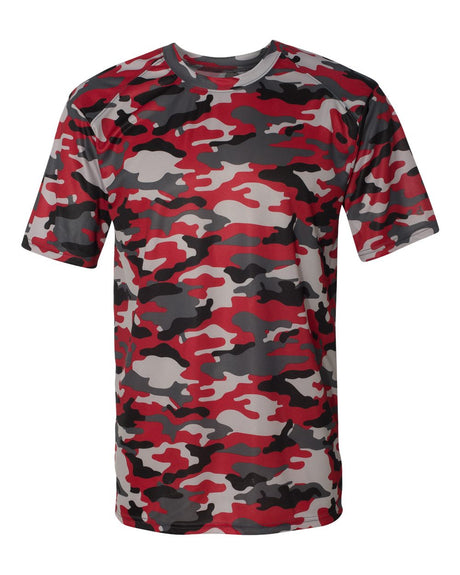 Badger Men's Camo T-Shirt. 4181 - Red