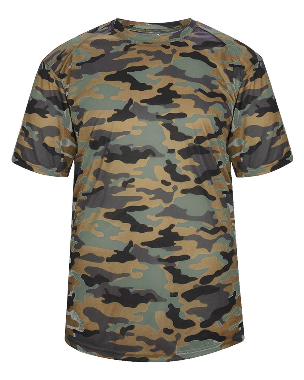 Badger Men's Camo T-Shirt. 4181 - Sand
