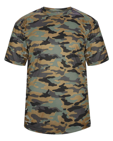 Badger Men's Camo T-Shirt. 4181 - Sand