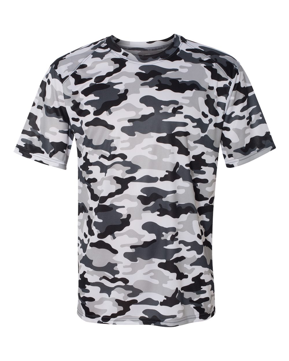 Badger Men's Camo T-Shirt. 4181 - White