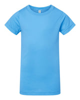 LAT Girls' Fine Jersey Tee. 2616 - Aqua