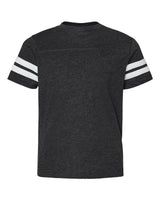 LAT Youth Football Fine Jersey Tee. 6137 - Vintage Smoke/ White