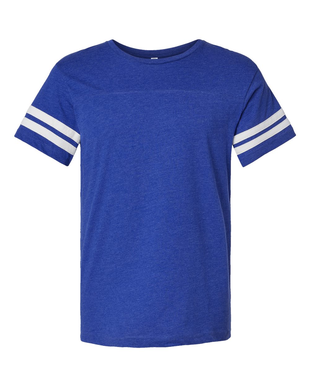 LAT Unisex Football Fine Jersey Tee. 6937 - Vintage Royal/ White