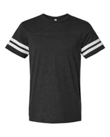 LAT Unisex Football Fine Jersey Tee. 6937 - Vintage Smoke/ White