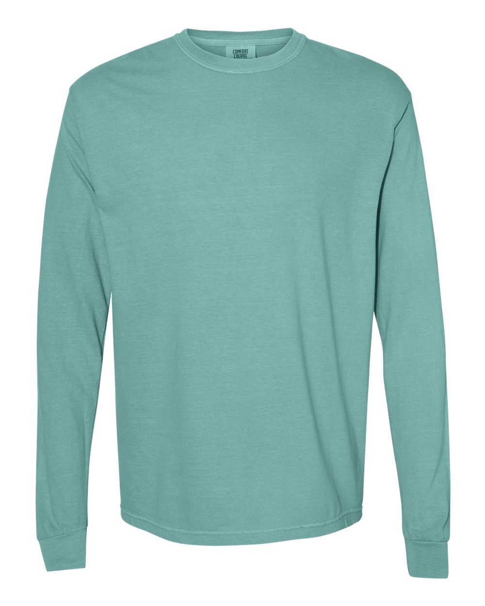 Comfort Colors Unisex Garment-Dyed Heavyweight Long Sleeve T-Shirt. 6014 - Seafoam