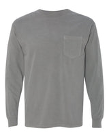 Comfort Colors Unisex Garment-Dyed Heavyweight Long Sleeve Pocket T-Shirt. 4410 - Grey
