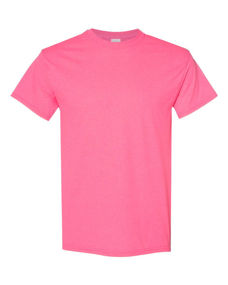 Gildan Unisex Heavy Cotton™ T-Shirt. 5000 - Safety Pink