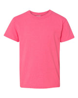 Gildan Youth Heavy Cotton™ T-Shirt. 5000B - Safety Pink
