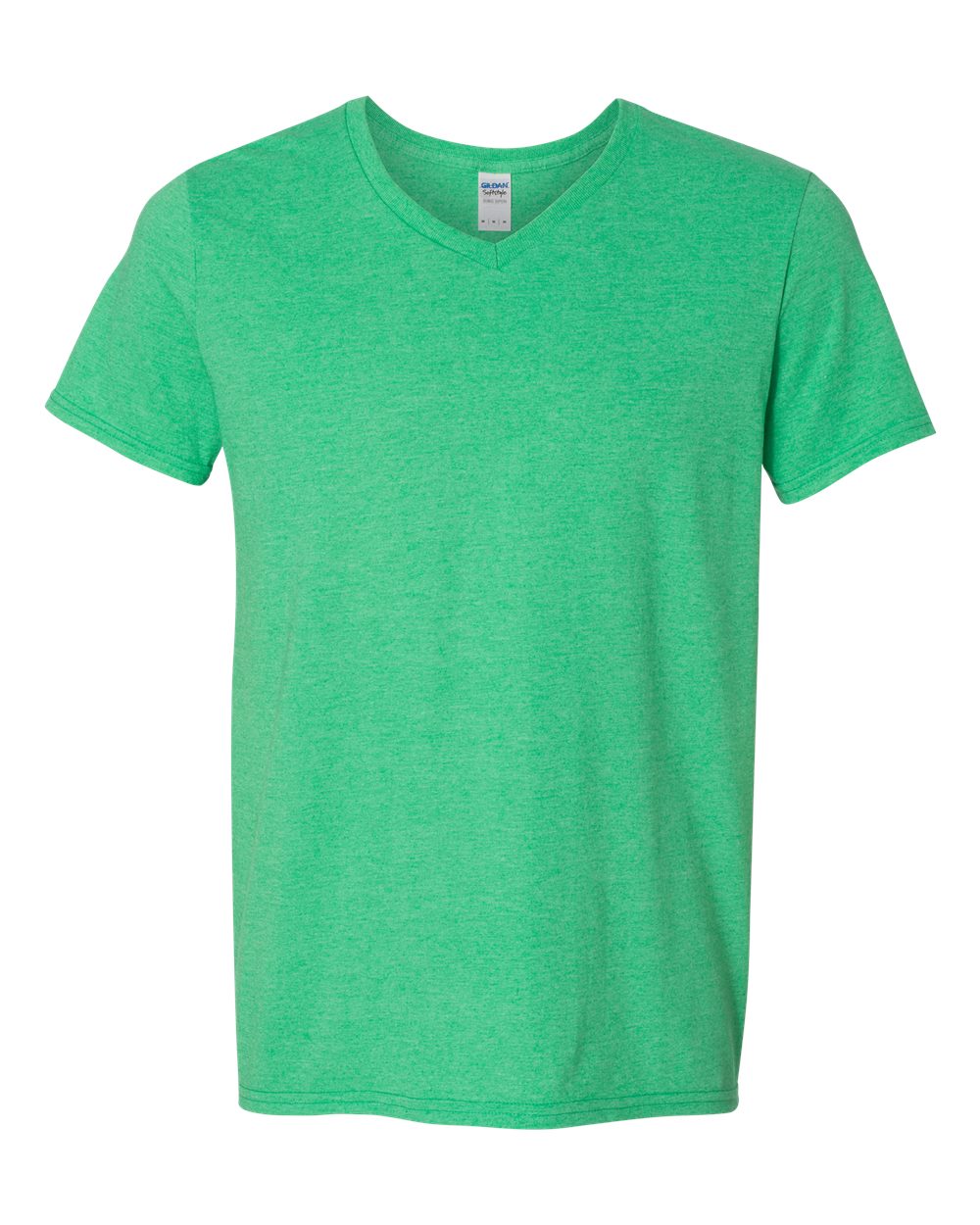 Gildan Unisex Softstyle® V-Neck T-Shirt. 64V00 - Heather Irish Green