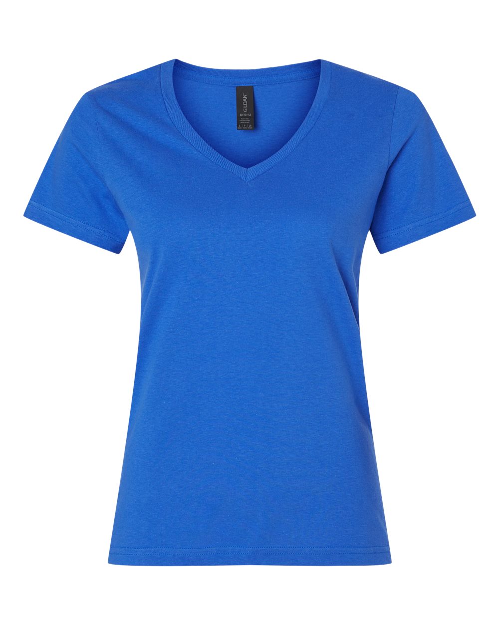 Gildan Women's Softstyle® V-Neck T-Shirt. 64V00L - Royal