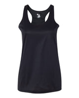 Badger Women’s B-Core Racerback Tank Top. 4166 - Black