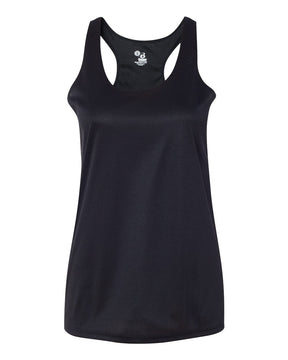 Badger Women’s B-Core Racerback Tank Top. 4166 - Black
