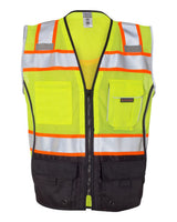 Kishigo Unisex Premium Black Series® Black Bottom Class 2 Vest. 1515-1516 - Lime