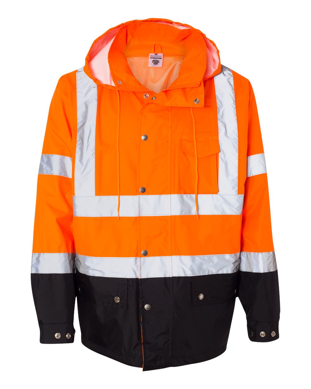 Kishigo Unisex Storm Cover Waterproof Rain Jacket. RWJ102-103 - Orange