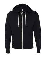 Independent Trading Co. Unisex Heathered French Terry Full-Zip Hooded Sweatshirt. PRM90HTZ - Black