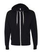 Independent Trading Co. Unisex Heathered French Terry Full-Zip Hooded Sweatshirt. PRM90HTZ - Black